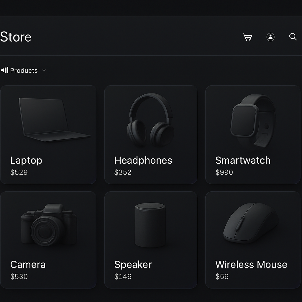 Atlas Commerce interface preview
